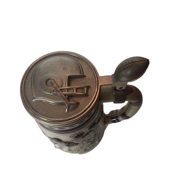 1983 Vintage‎ Avon Great American Football Ceramic Lidded Stein - Picture 6 of 8